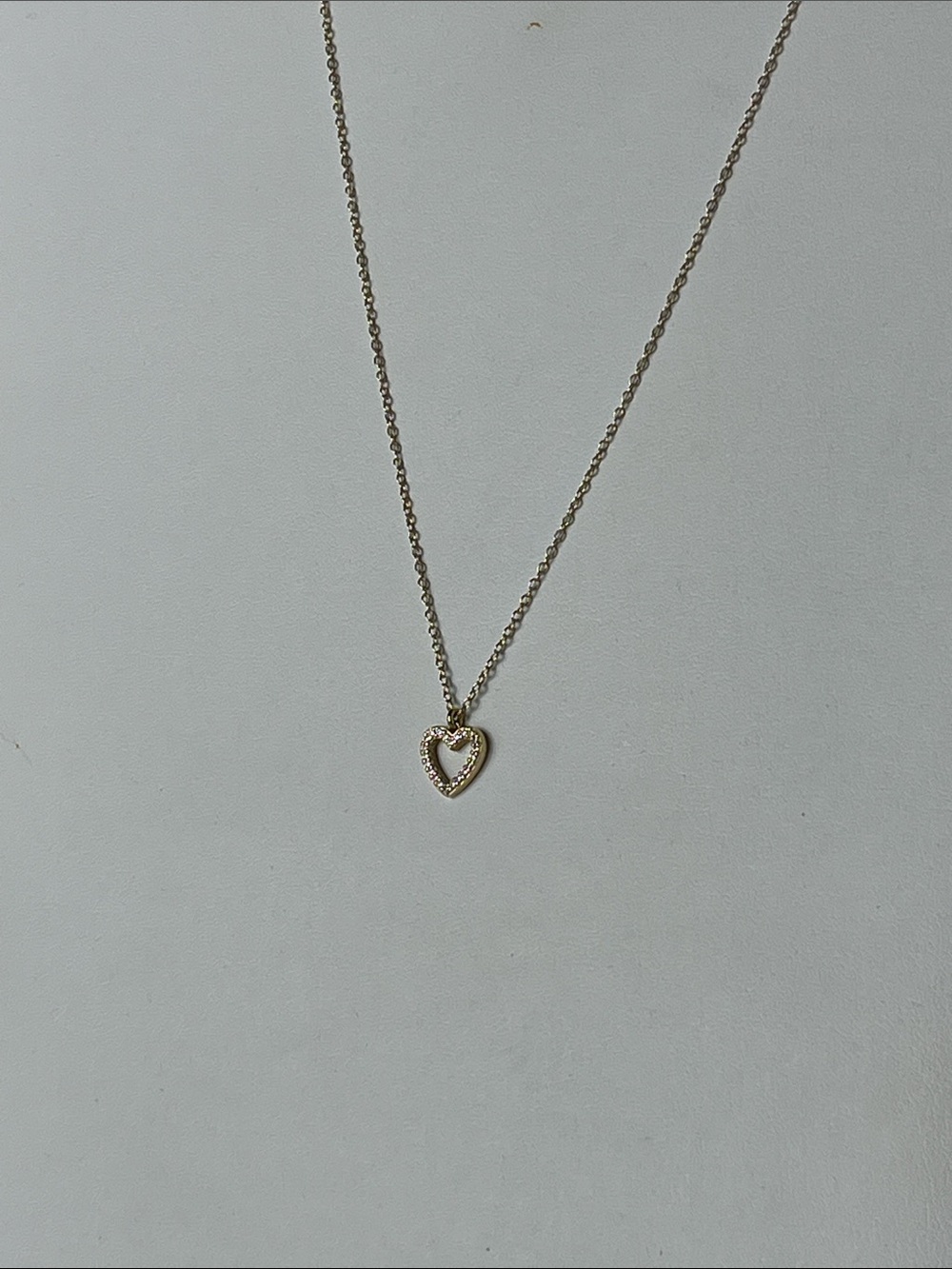 kate spade Gold Heart Outline Necklace